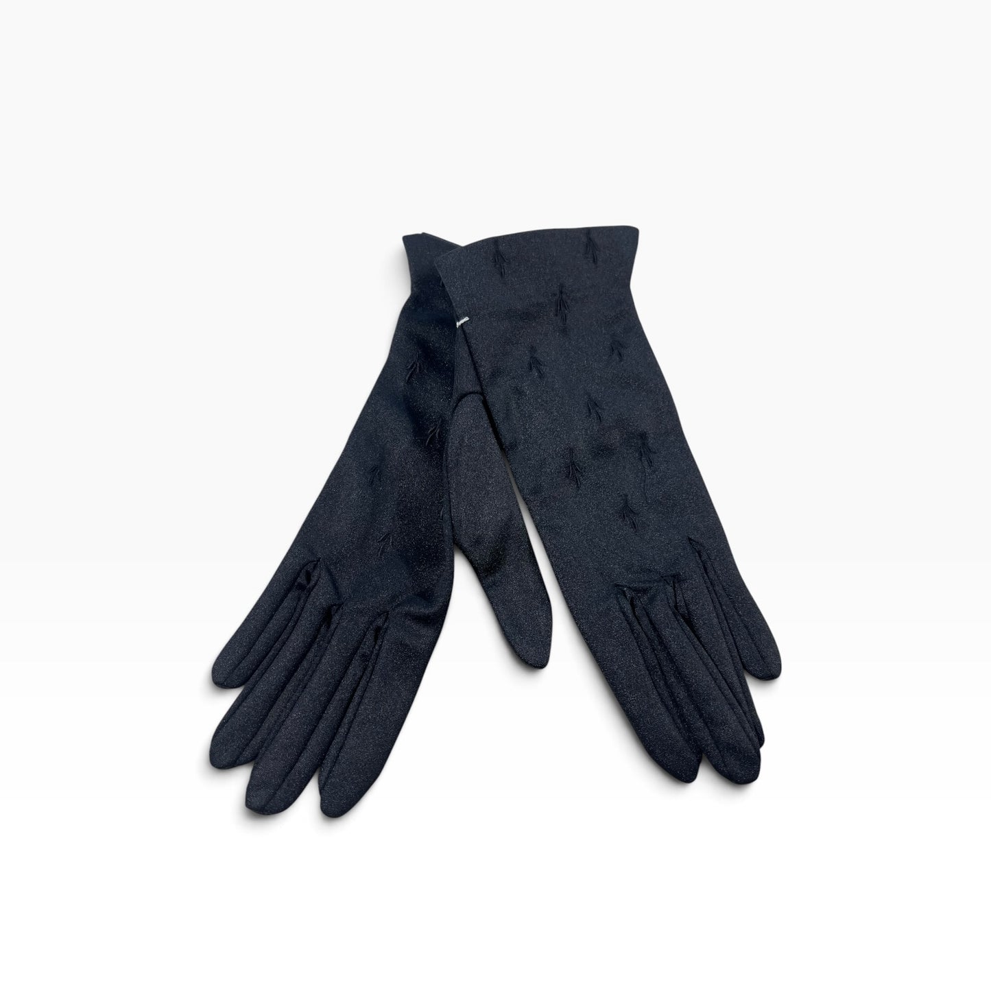 BLACK EMBROIDERED GLOVES | 7