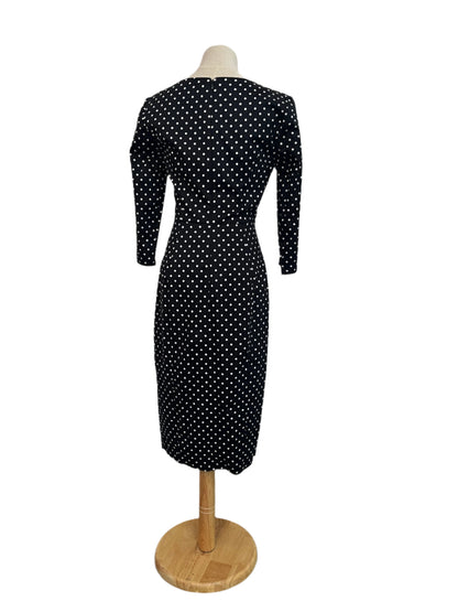 HEARTS & ROSES POLKADOT PENCIL DRESS SZ 10