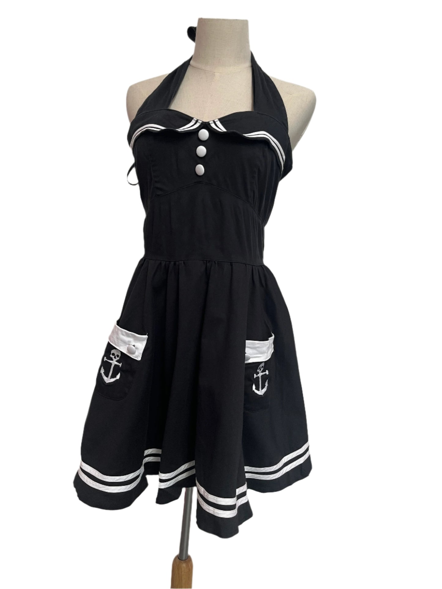 HELLBUNNY SKULL NAUTICAL DRESS | 10