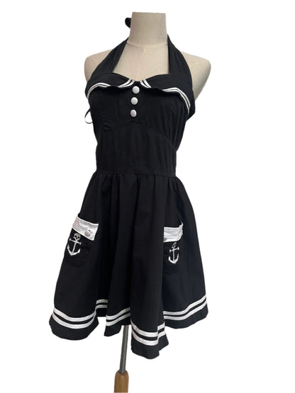 HELLBUNNY SKULL NAUTICAL DRESS | 10