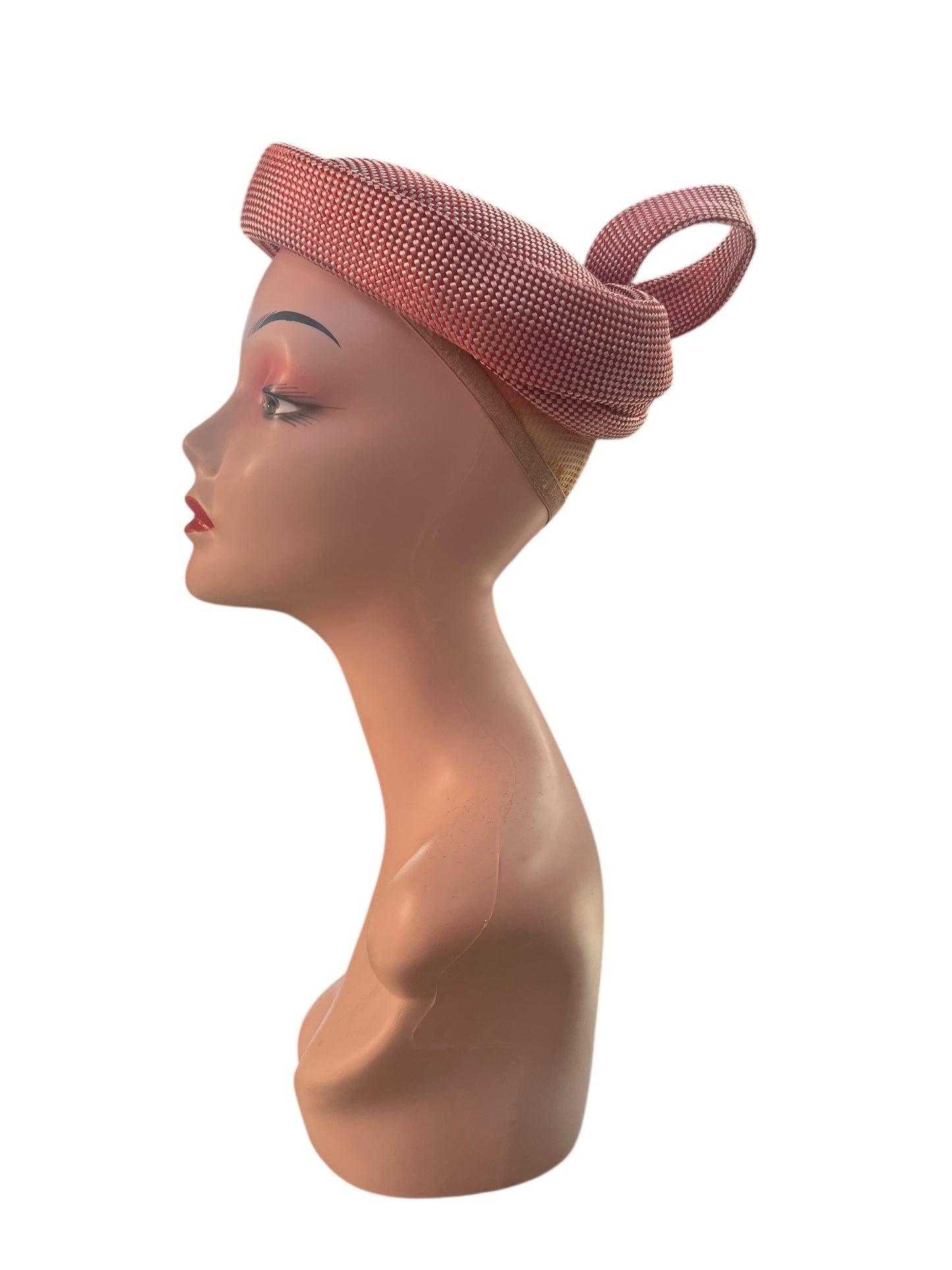 RED ROW PILL BOX HAT