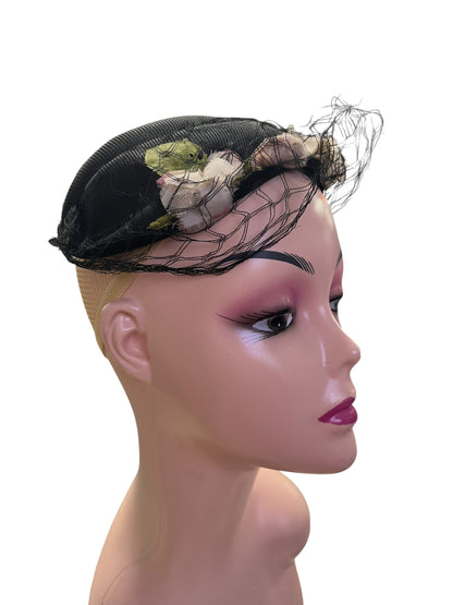 BLACK VINTAGE HEADPIECE