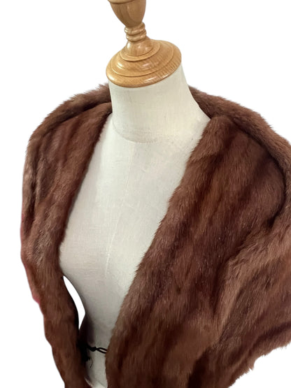 IAN GRANT  BROWN FUR STOLE