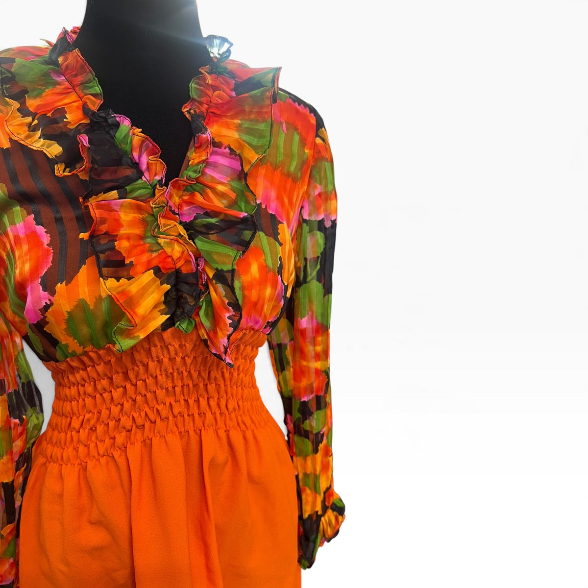 AMERICAN LADY ORANGE & GREEN MAXI | 8