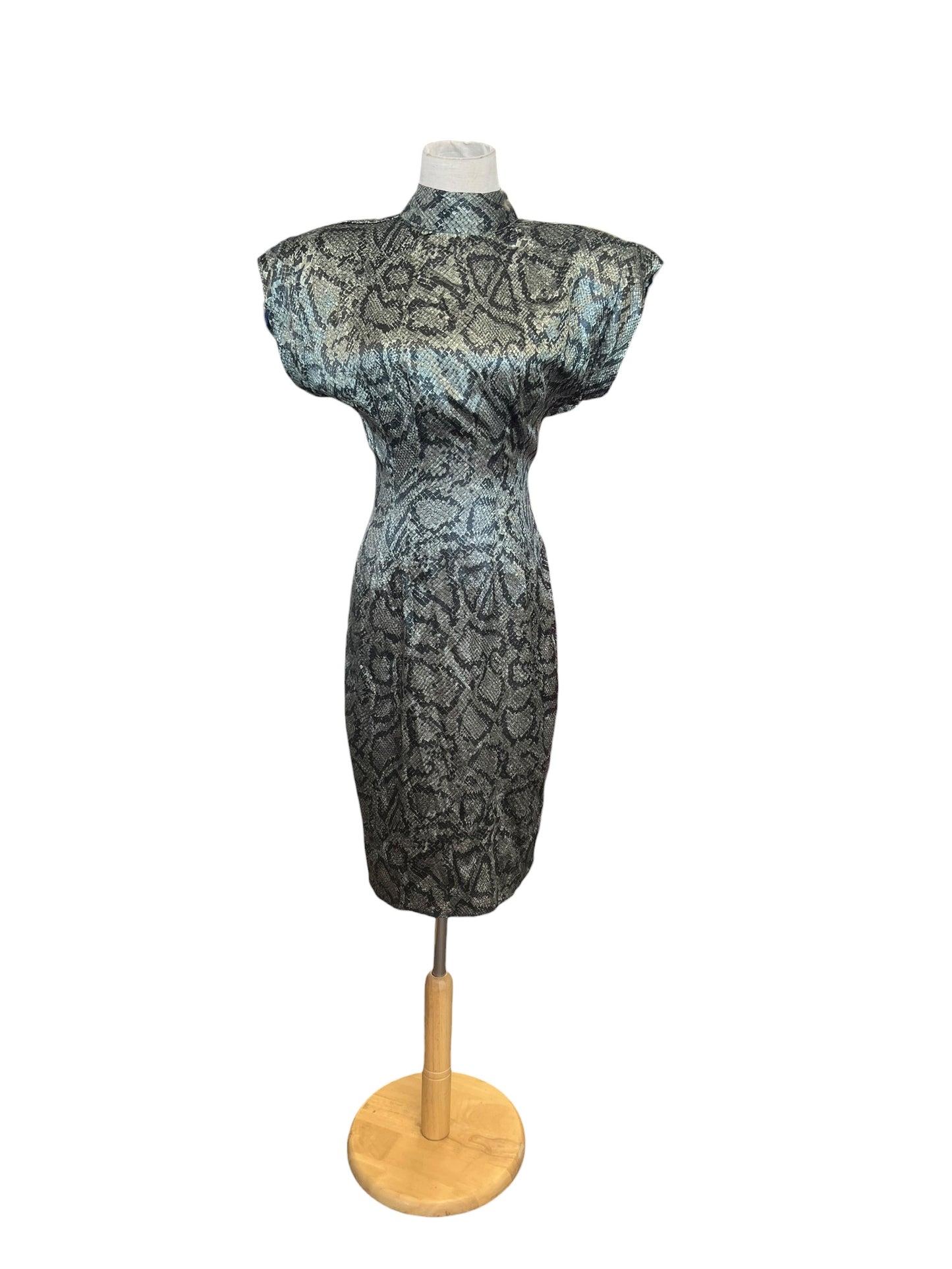 SHADAO CUT OUT SNAKESKIN DRESS  | 7