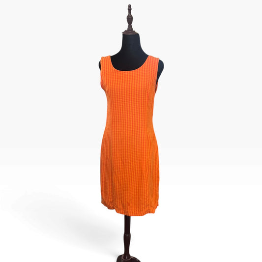 HERO ORANGE GINGHAM DRESS | 14