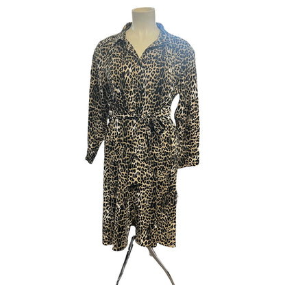 CITY CHIC LEOPARD SHIRT DRESS | S/18