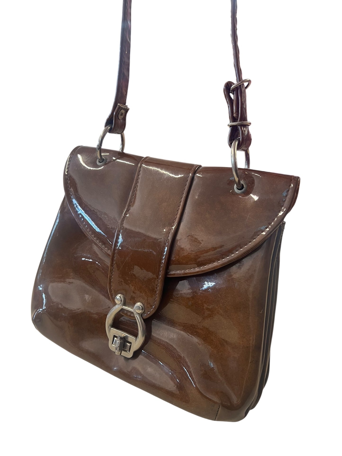 BL FLORIAN BROWN VINYL BAG