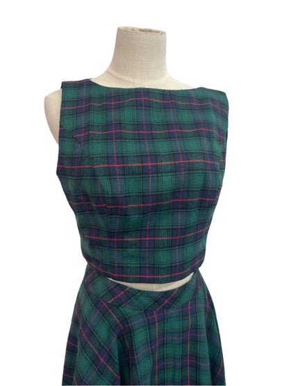 HEARTS & FOUND TARTAN TOP SZ 12