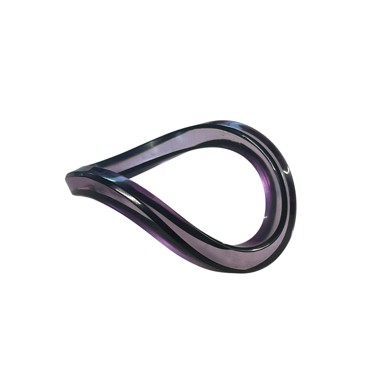 ITALIAN ASYMMETRICAL BANGLE ( purple)