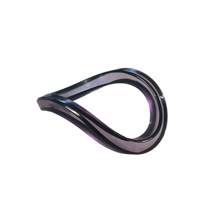 ITALIAN ASYMMETRICAL BANGLE ( purple)