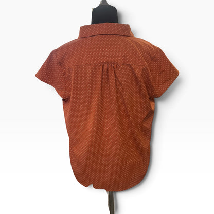PRINCESS HIGHWAY RUST POLKADOT SHIRT | 10
