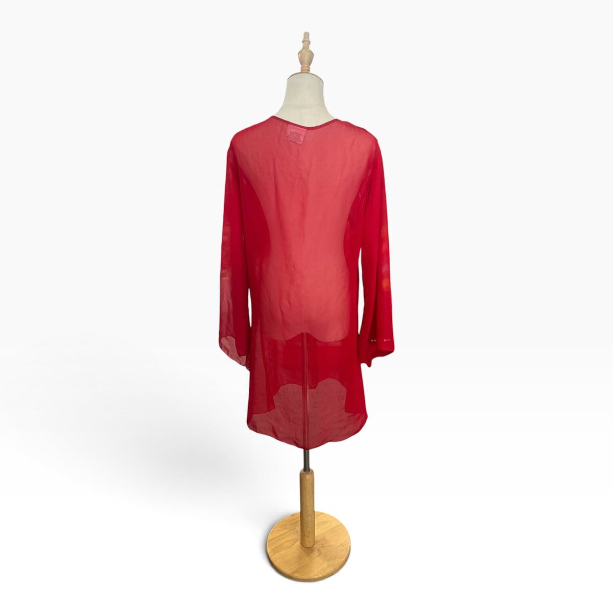 CLASS RED SHEER TOP | XL