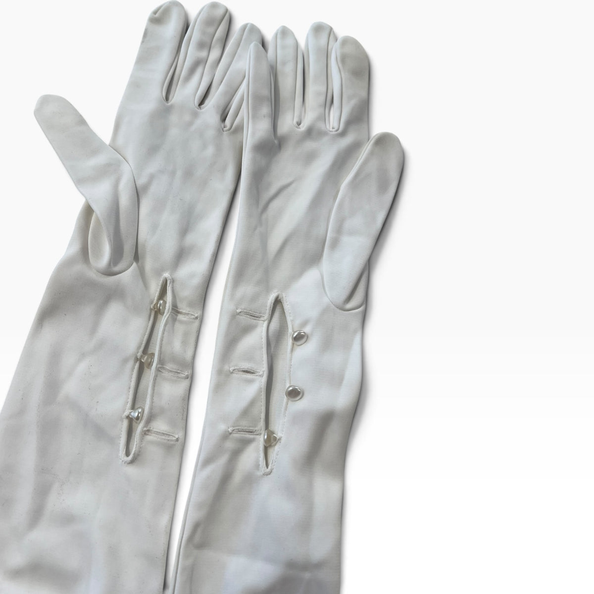 OVER ELBOW WHITE GLOVES | 7