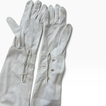 OVER ELBOW WHITE GLOVES | 7