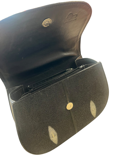 RARE STINGRAY LEATHER SHOULDER BAG