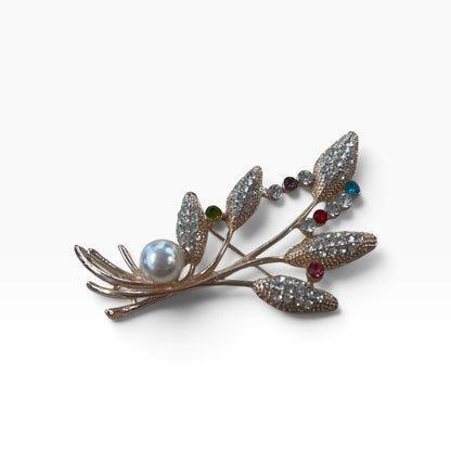 SPARKLING CATTAIL BROOCH