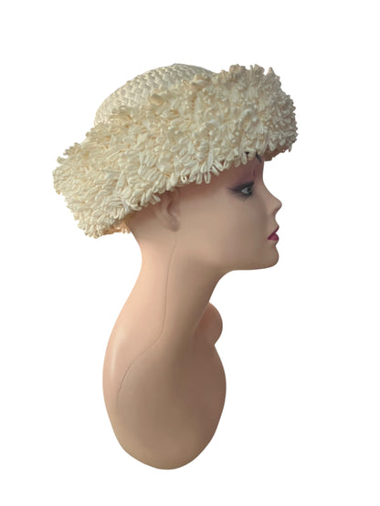 CREAM RAFFIA HAT