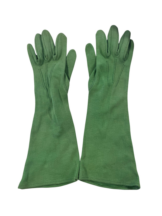 DENTS GREEN GLOVES 6.5