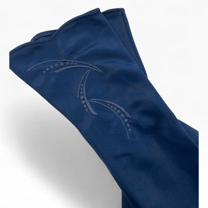CHANCELLOR NAVY EMBELLISHED GLOVES | 9