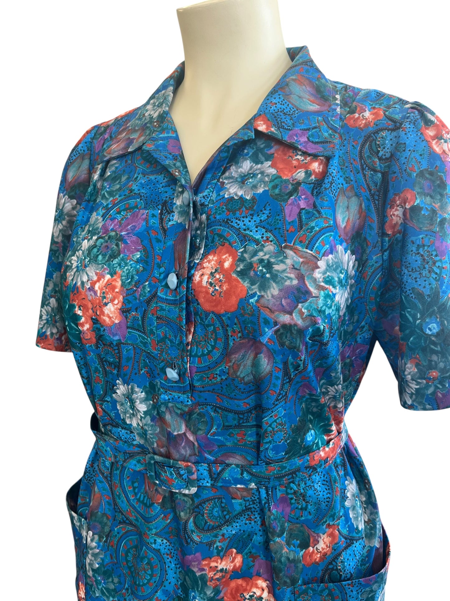 KENWALL BLUE FLORAL DRESS | 20