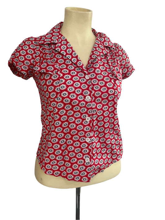 RETROSPECTD DAISY BLOUSE SZ 12