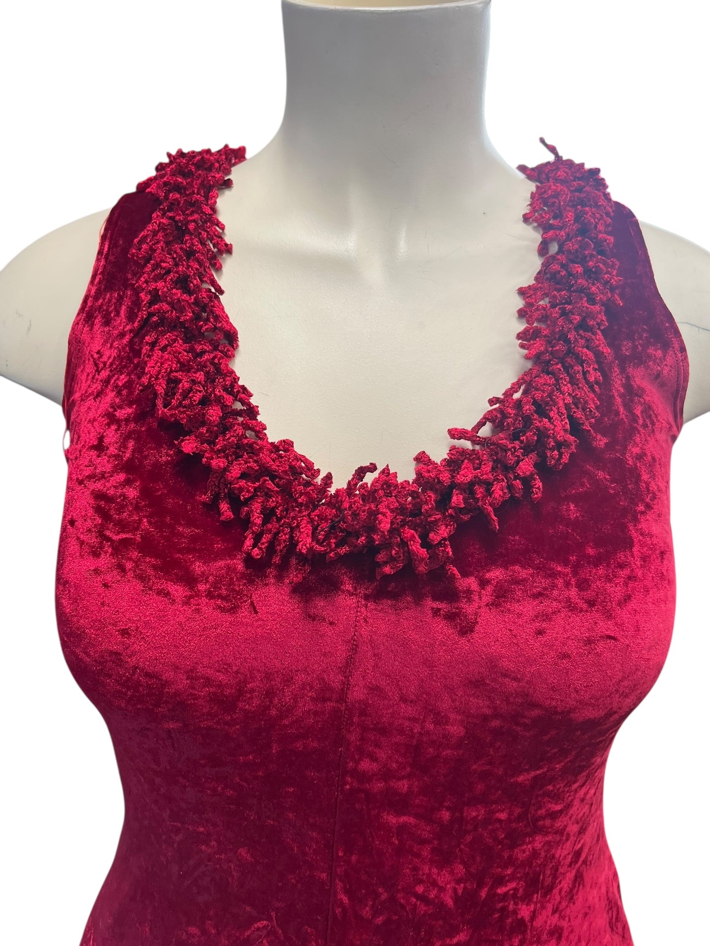 LISA HO RED VELVET DRESS | 12