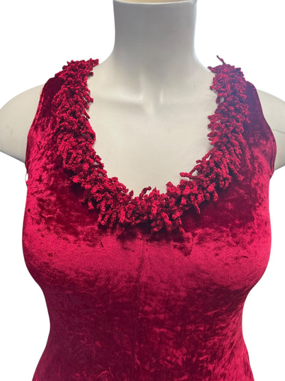 LISA HO RED VELVET DRESS | 12