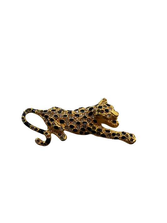 GOLD LEOPARD BROOCH