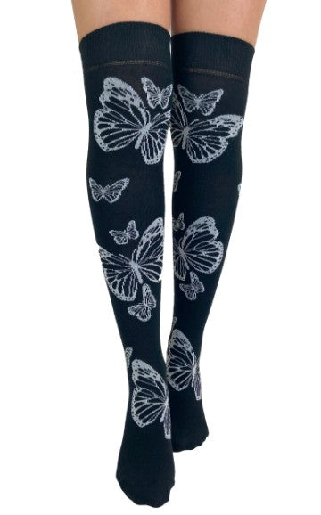BUTTERFLY OVER THE KNEE SOCKS