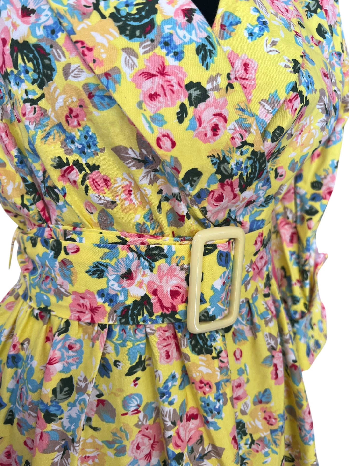 LINDY BOP YELLOW BLOOM DRESS | 12