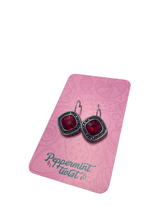 RUBY RED EARRINGS