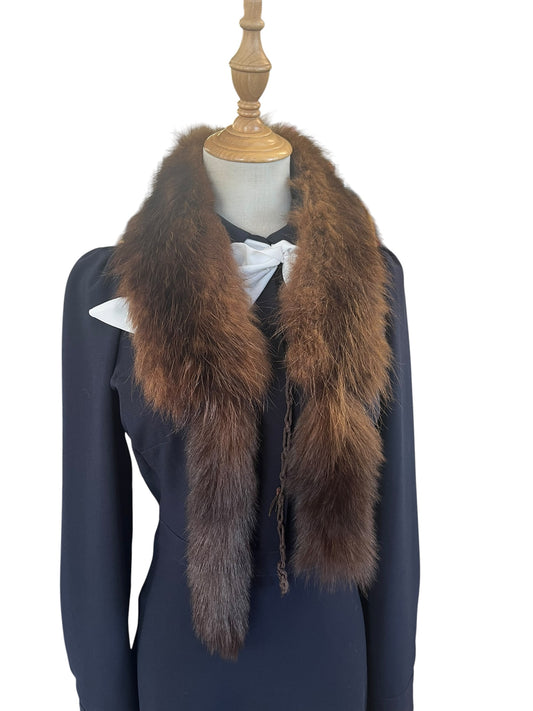 DARK BROWN FUR PIECE