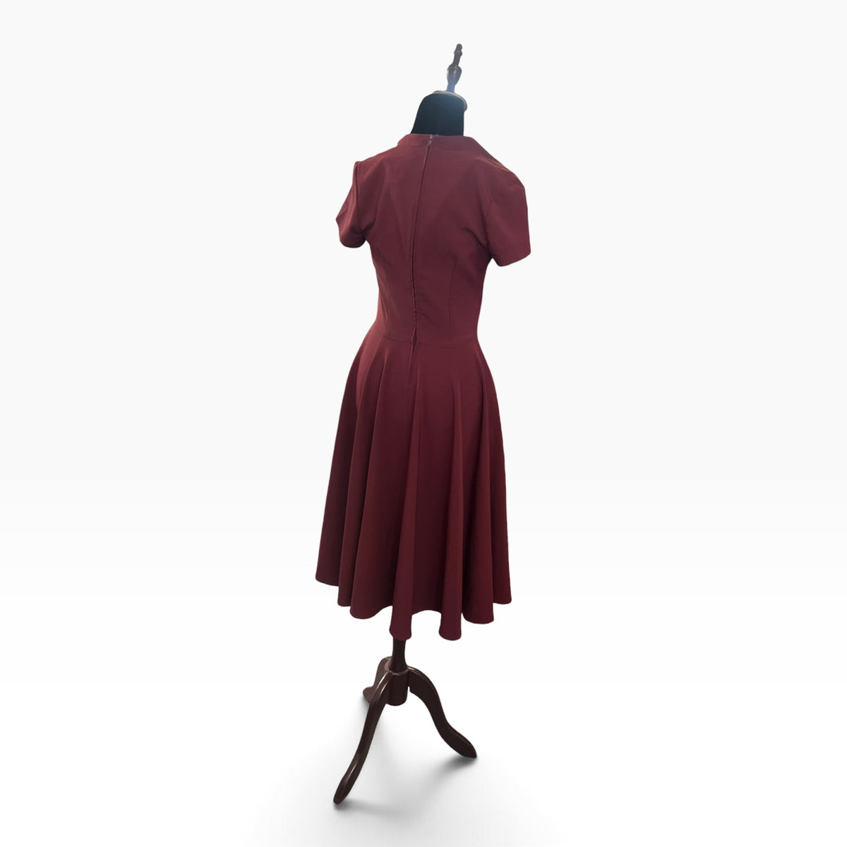 HELL BUNNY MAROON DRESS | XS/8