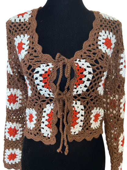 BROWN CROCHET TOP | 10