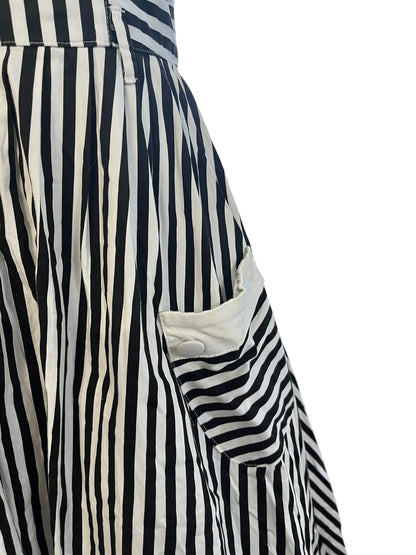 HELLBUNNY VIXEN STRIPED DRESS | S
