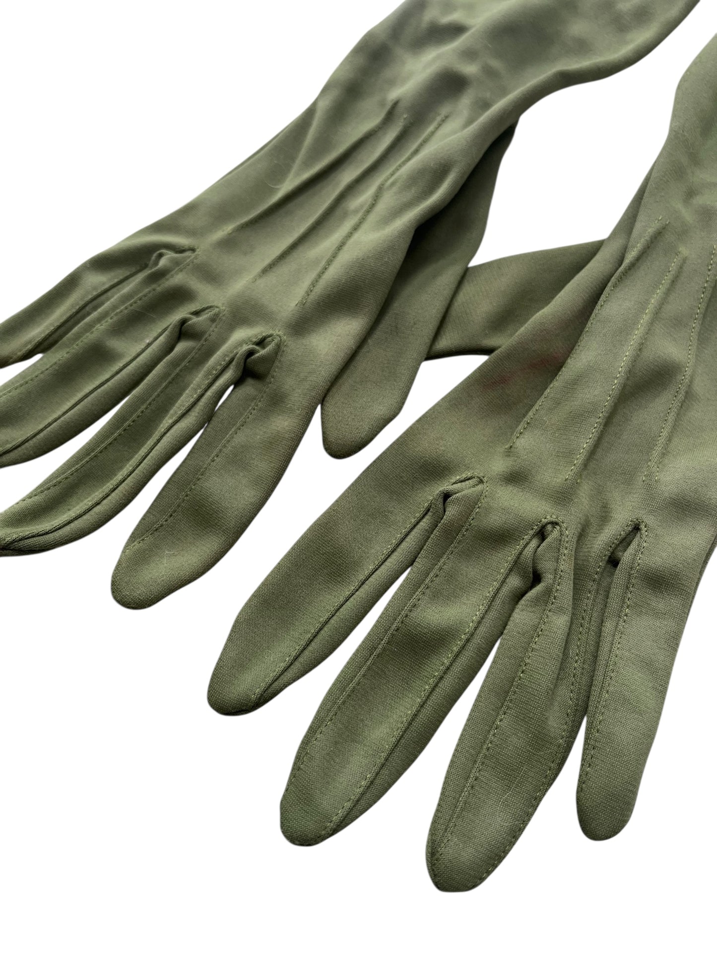 LONG GREEN GLOVES