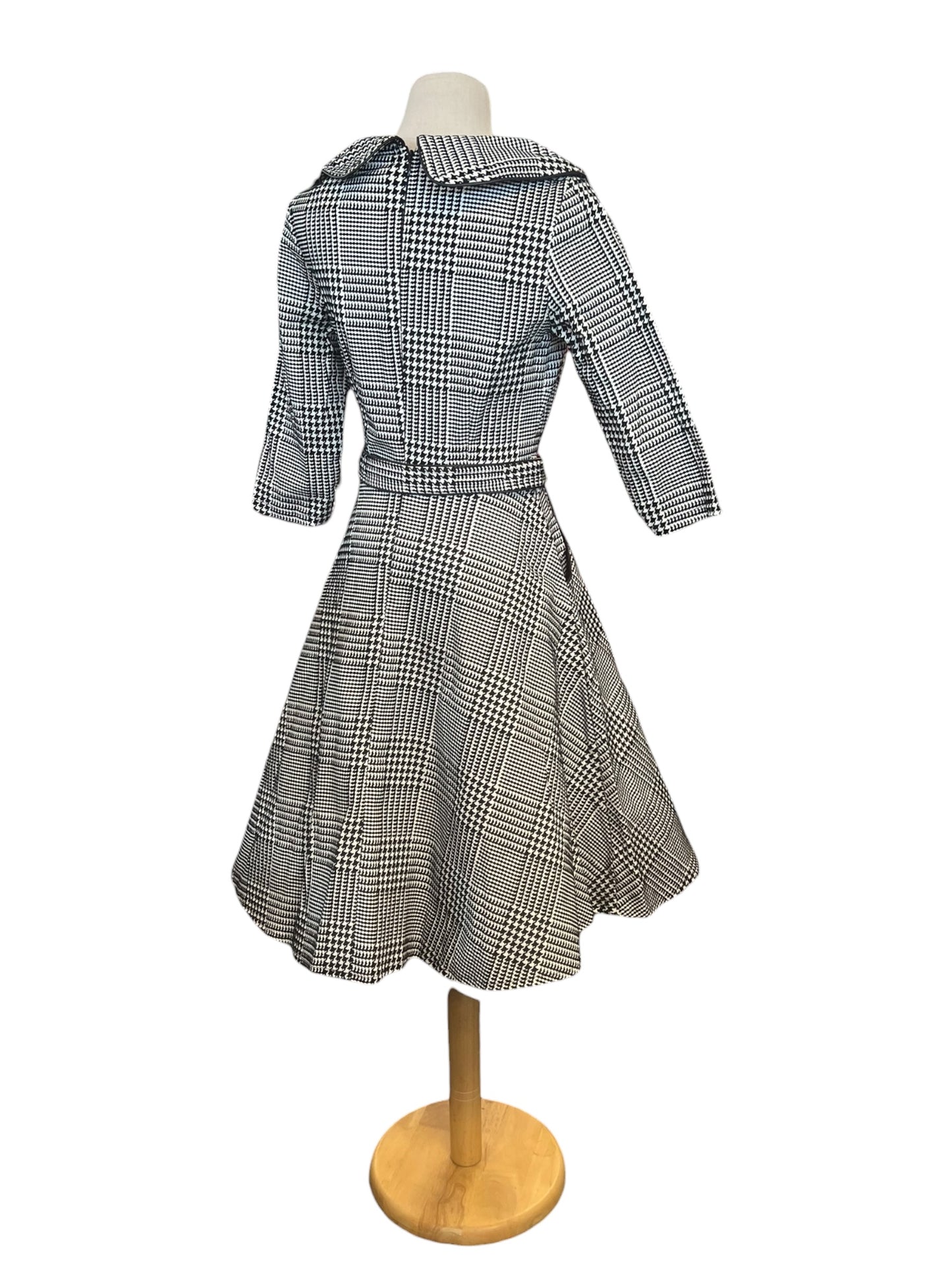 VOODOO VIXEN HOUNDSTOOTH DRESS | S