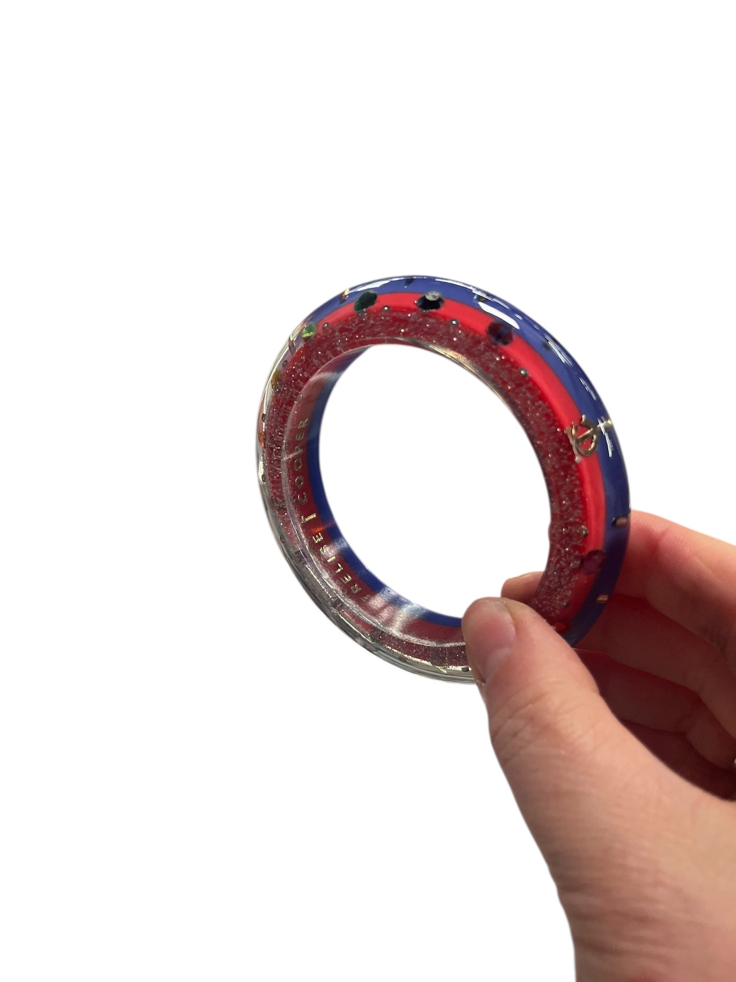 TRELISE COOPER SILVER GLITTER BANGLE