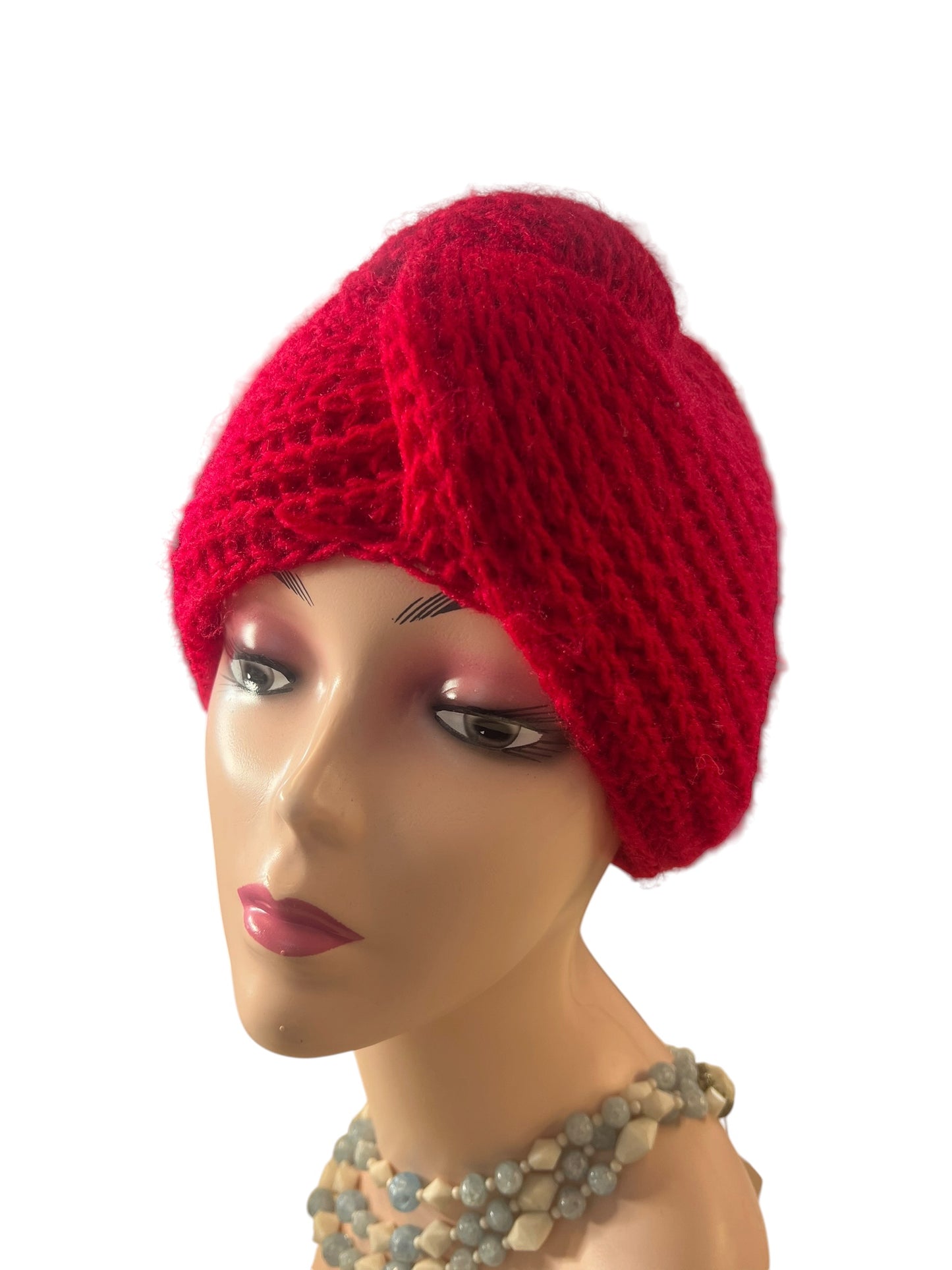 RED KNIT HAT