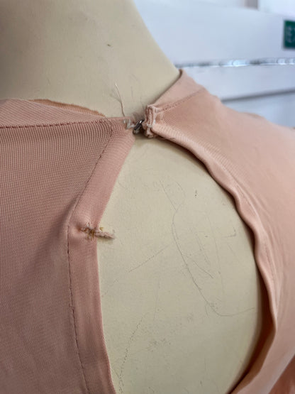 DREAMY PEACH 1940s DRESS SZ 14