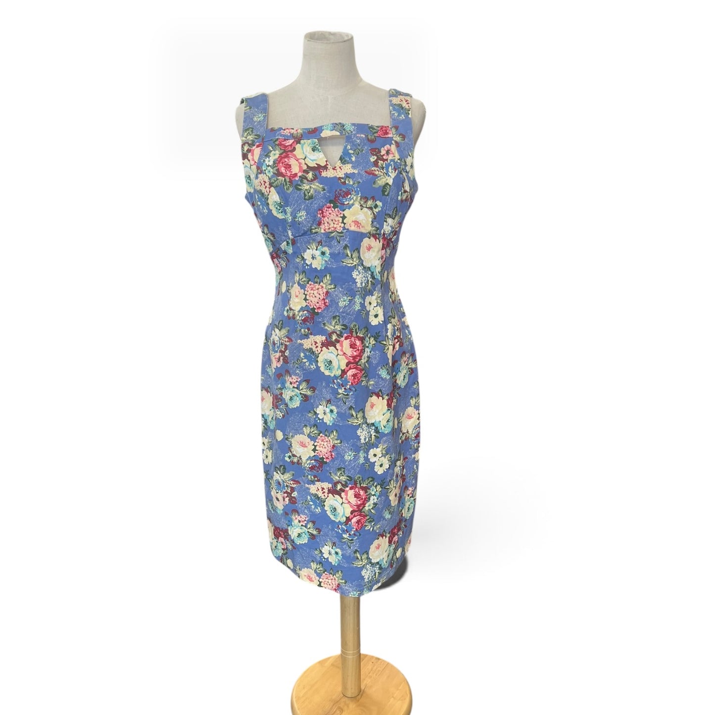 WHISPERING IVY BLUE SHIFT DRESS | 14