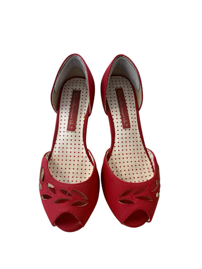 BAIT RED PEEP TOE HEELS | 6