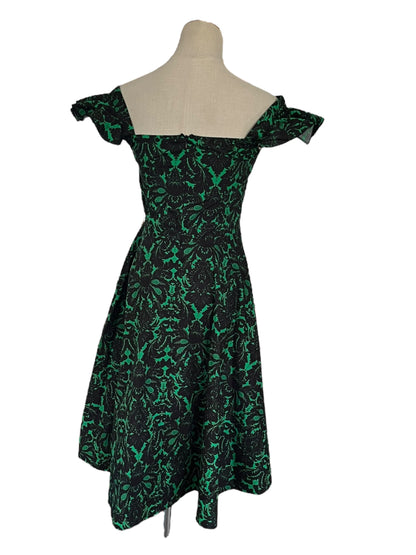 CHIC STAR GREEN DAMASK DRESS | 8