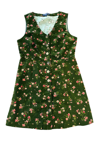 DANGERFIELD GREEN CORD DRESS | 14