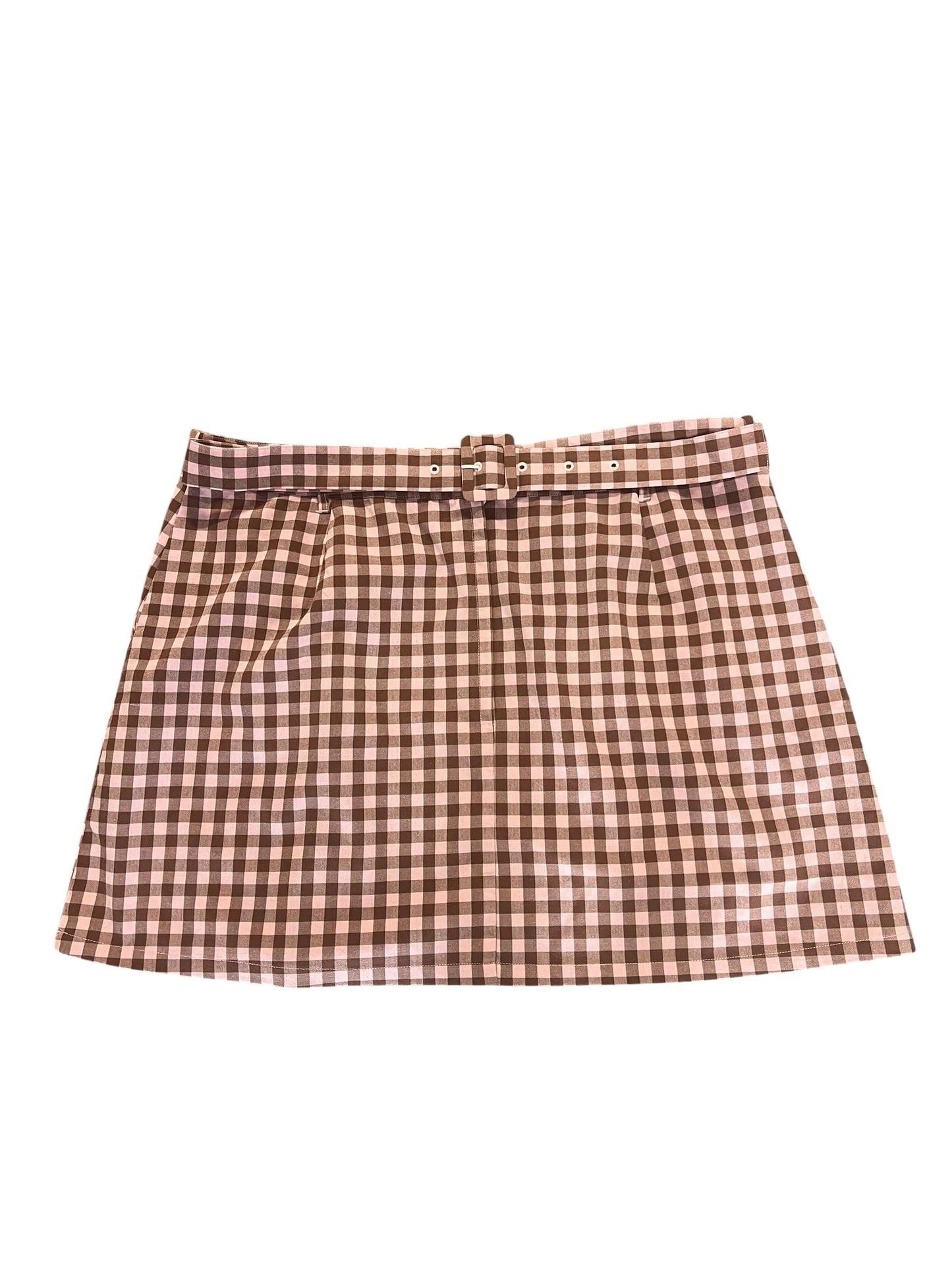 PRINCESS HIGHWAY PINK GINGHAM SKIRT | 20