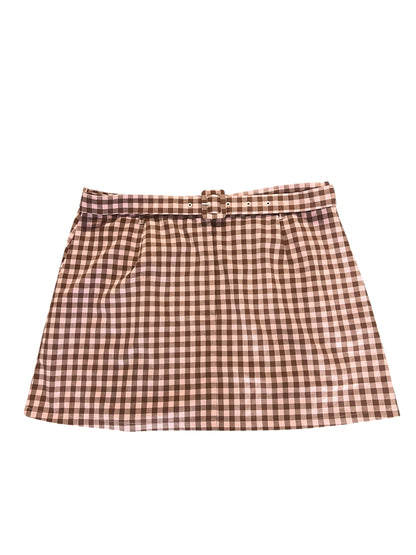 PRINCESS HIGHWAY PINK GINGHAM SKIRT | 20