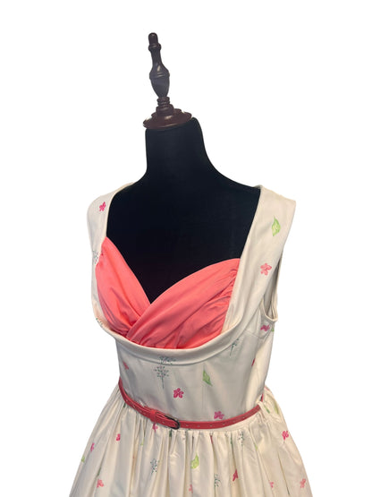LINDY BOP CREAM FLORAL DRESS | 12