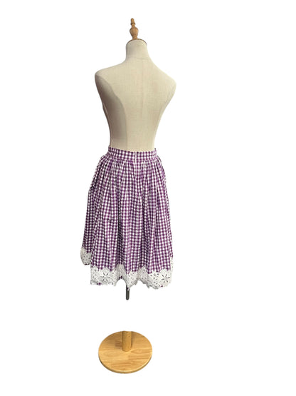 PURPLE GINGHAM SKIRT | 10