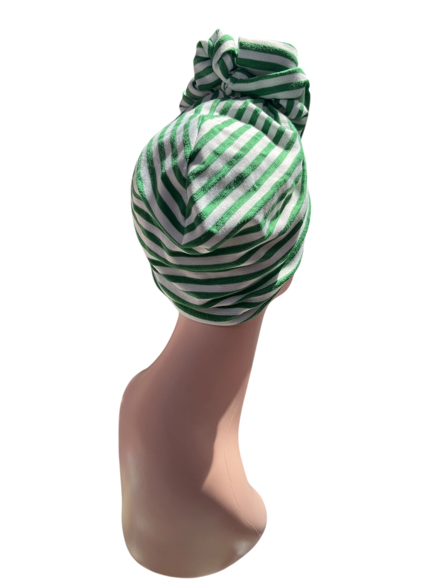 GREEN STRIPED TURBAN